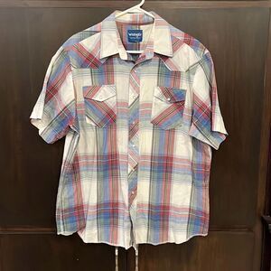 Wrangler Vintage Short Sleeve Pearl Snap XL